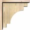 Ekena Millwork Mediterranean Rough Sawn Corbel w/Backplate, Douglas Fir, 6"W x 14"D x 14"H COR06X14X14MED01RDF - alternate 2